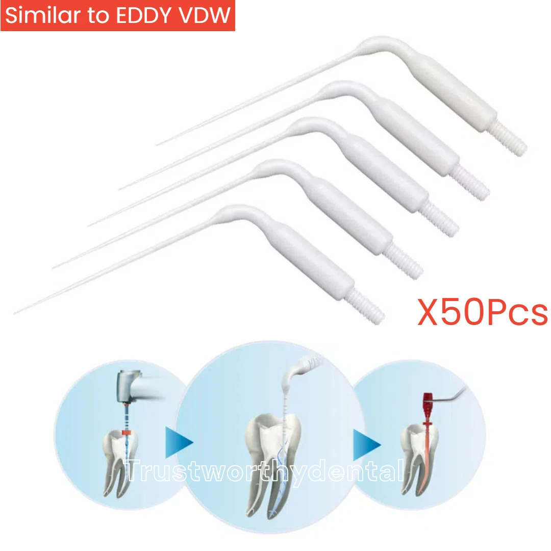 50Pcs Dental Endo Bewässerung Spitze Vdw Eddy Nsk Kavo Air Scaler Handstück Sonic Tipps Dental Instrument Image