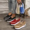 Frauen Turnschuhe Frühling Herbst Mode Plattform Schuhe Frauen schlüpfen auf elegante Slipper Schuhe bequeme große Turnschuhe Frauen