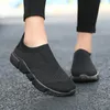 Turnschuhe Frauen Schuhe Stricken Socke Turnschuhe Frauen Slip Auf Damen Wanderschuhe für Frauen Müßiggänger Wohnungen Tenis Famela Plus Größe