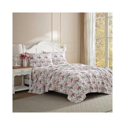 Laura Ashley 300 Thread Count Bettinblooms Cotton Sateen Sheet Set