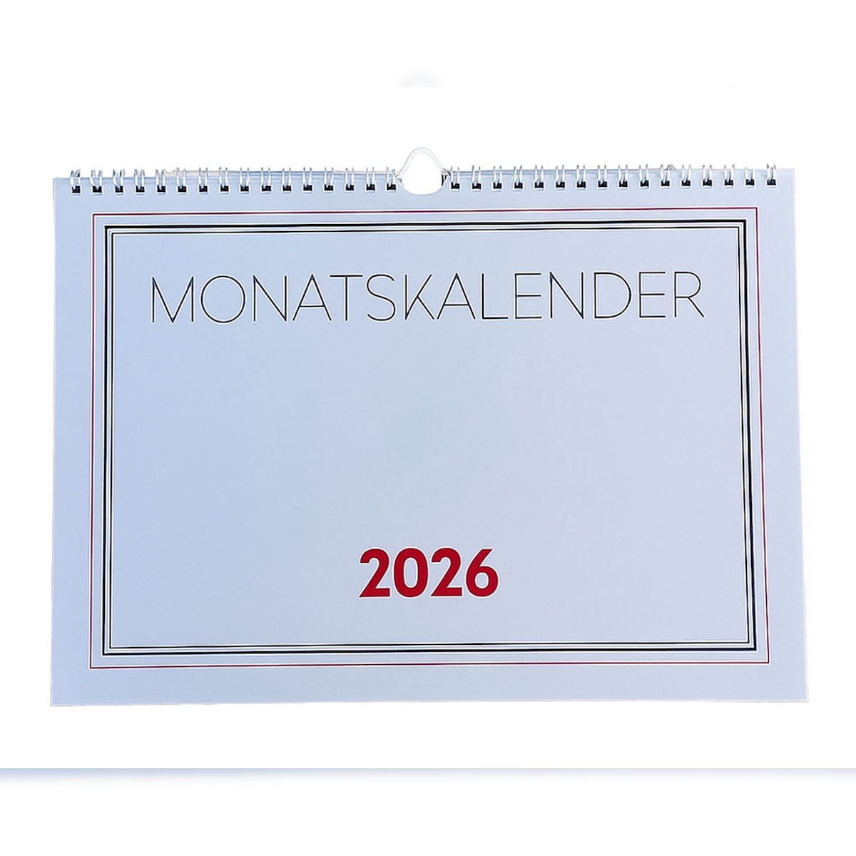 2026 ADINA Monatskalender A4quer 1S/1Monat mit Ringbindung Aufhängung Image