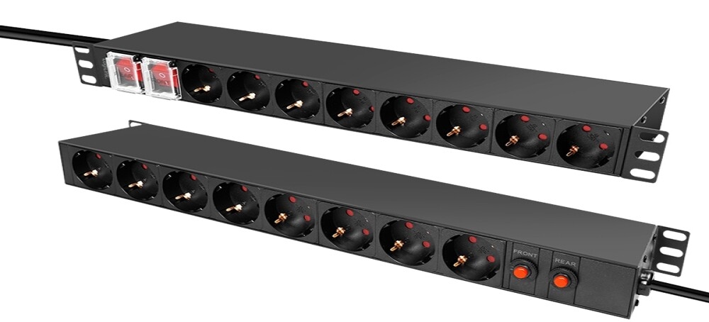 LogiLink 19" Steckdosenleiste 16-fach, Überspannungsschutz Image