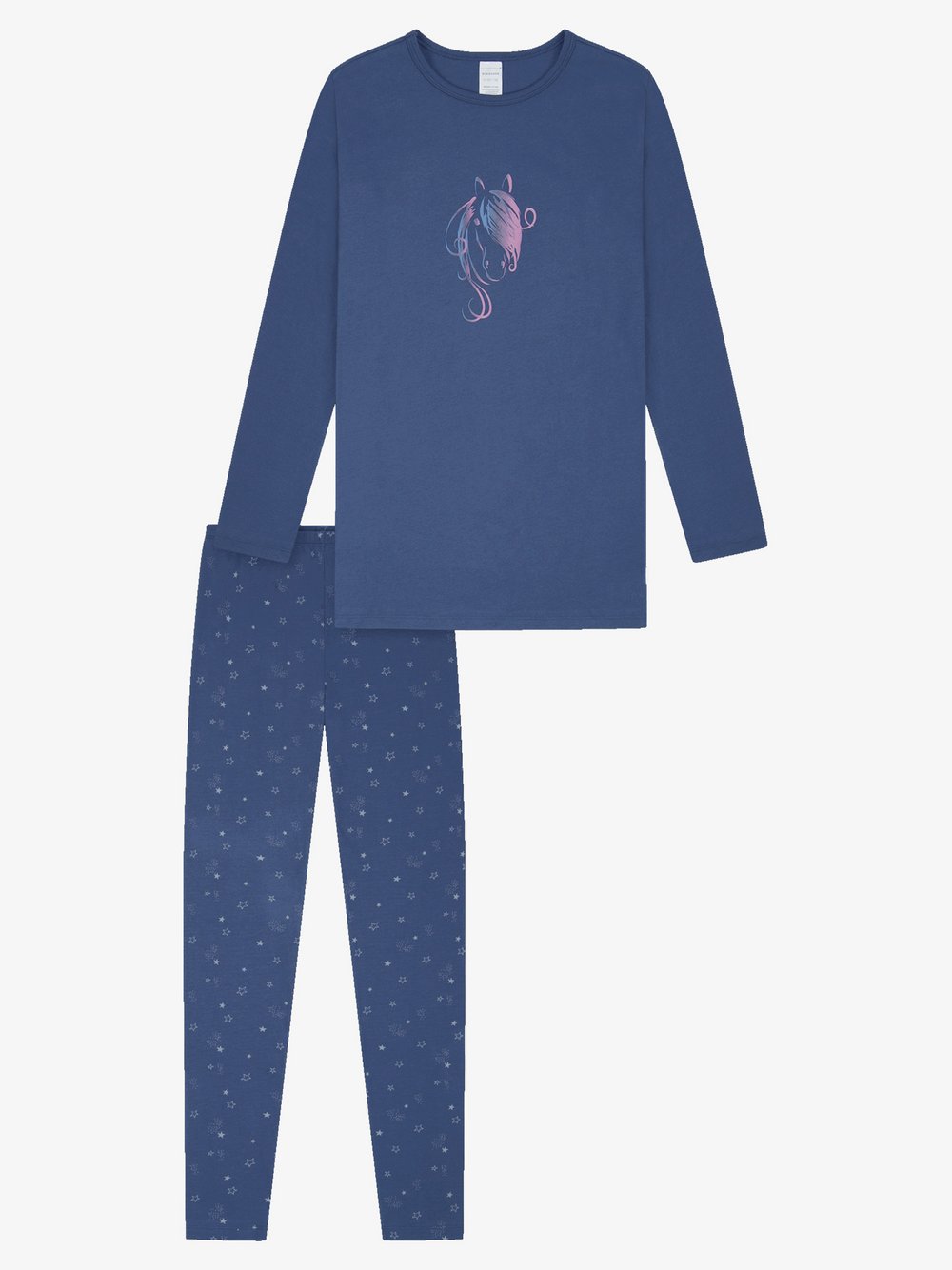 Schiesser Pyjama Mädchen blau, 140 Image