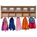 Angeles 10 Compartment Cubby Wood/Plastic in Brown | 19 H x 48 W x 15 D in | Wayfair ANG7160