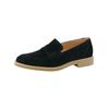 Slipper PAUL GREEN "Paul Green Slipper Veloursleder", Damen, Gr. 39, schwarz, Veloursleder, casual, Schuhe