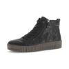 Sneakerboots GABOR, Damen, Gr. 35, schwarz, Leder, unifarben, sportlich, Schuhe, Plateau, Stiefelette, Schnürboots mit Best Fitting Funktion
