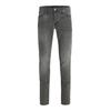 Slim-fit-Jeans JACK & JONES "JJIGLENN JJORIGINAL SQ 650", Herren, Gr. 33, Länge 30, grau (grau denim), Denim/Jeans, Obermaterial: 76% Baumwolle, 22% Polyester, 2% Elasthan, Abriebeffekte, modisch, slim fit, Jeans