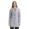 Wollmantel TOM TAILOR DENIM, Damen, Gr. M (38), cement grau mélange, Web, Obermaterial: 80% Polyester, 20% Wolle. Futter: 100% Polyester, meliert, casual, slim fit ca. Mitte Oberschenkel, Langarm gerader Abschluss, Mäntel, mit Taschen