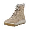 Schnürstiefelette LEGERO "Legero Stiefelette Veloursleder", Damen, Gr. 39, beige, Veloursleder, casual, Schuhe