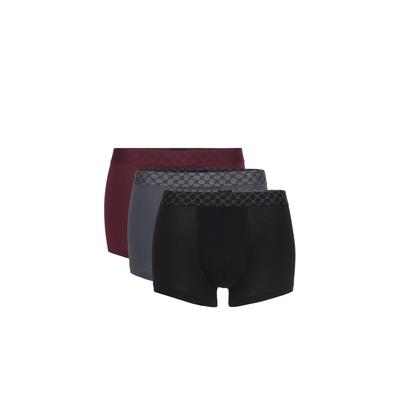 Boxer JOOP "Everyday", Herren, Gr. XL, rot (schwarz, grau, rot), Single Jersey, Obermaterial: 95% Baumwolle, 5% Elasthan, körpernah, Unterhosen, Baumwoll-Mix, Cornflower-Design-Bund, elastisch, ohne Eingriff Image