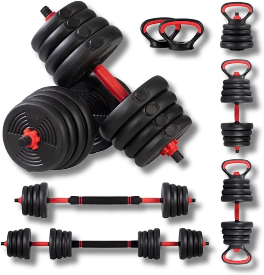 FFitness Set Manubri Regolabili Convertibili da 30 Kg FF 1 St