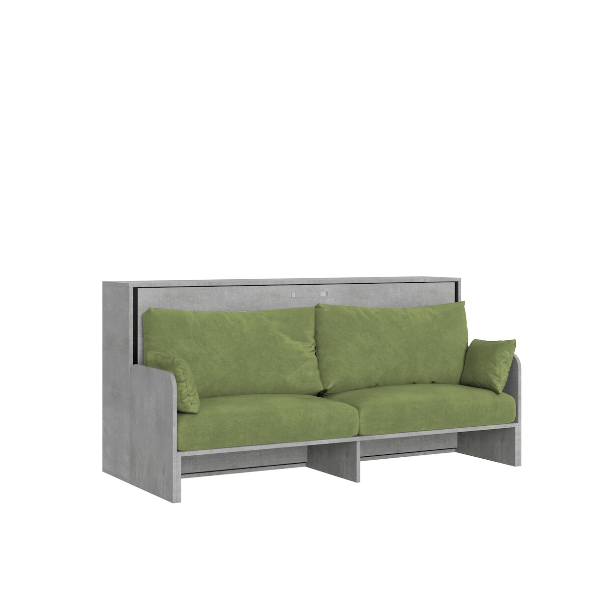 Itamoby Kando Einzel-Schrankbett mit Betonsofa, grün Image