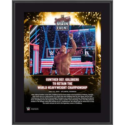 Goldberg WWE 10,5" x 13" Saturday Night's Main Event am 12. Juli 2025 Sublimierte Plakette Image