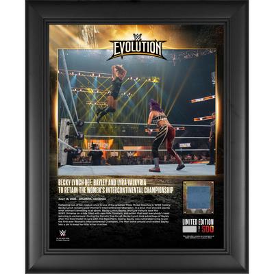 Becky Lynch WWE Gerahmte 13" x 16" Evolution 2025 Collage mit einem Stück Streichholz-benutzter Leinwand - Limitierte Auflage von 500 Image