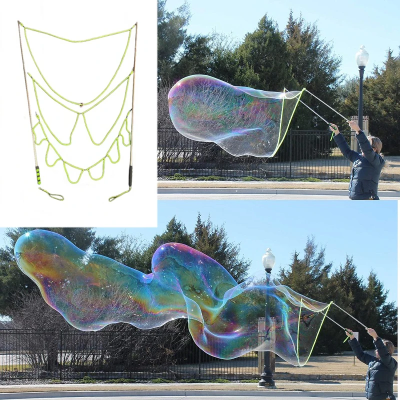 Stil Blase Seil Edelstahl Riesige Blase Maker Zauberstab Teleskop Design Blase Party Gefälligkeiten Outdoor-Aktivität für Kinder Image
