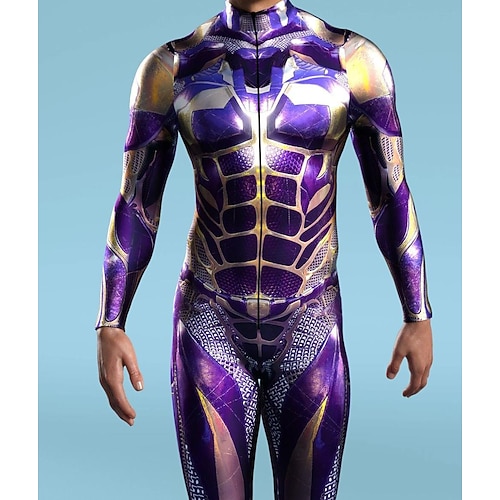 Gemusterte Zentai-Anzüge Cosplay Kostüm Bodysuit Drucken Karnevalskostüm Ganzkörperanzug Herren Damen Jungen Sexy Kostüm Halloween Kostüm für Leistung Party Maskerade Kinder Erwachsene