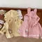 Vestes à capuche brodées pour enfants, manteau lapin et ours, vêtements d