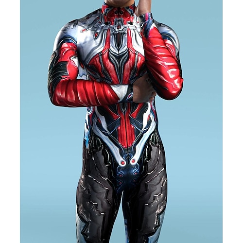 Gemusterte Zentai-Anzüge Cosplay Kostüm Bodysuit Drucken Karnevalskostüm Ganzkörperanzug Herren Damen Jungen Sexy Kostüm Halloween Kostüm für Leistung Party Maskerade Kinder Erwachsene Image