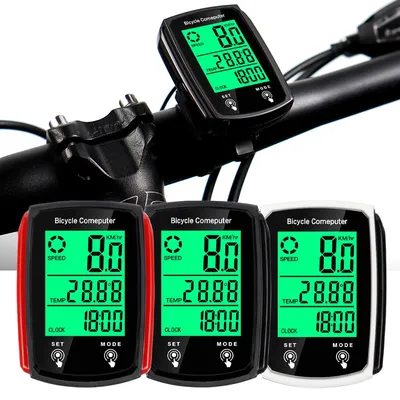 Universal Fahrrad Computer Fahrrad Kilometerzähler LCD Bildschirm Wired Radfahren Tacho Mountainbike Tacho Meter Fahrrad Zubehör