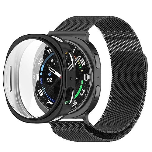 Uhrenarmband für Samsung Galaxy Uhr 8 40/44mm Watch 8 Classic 46 mm Ultra ansehen Edelstahl Ersatz Gurt mit Hülle Magnetverschluss Milanaise Armband Armband Image