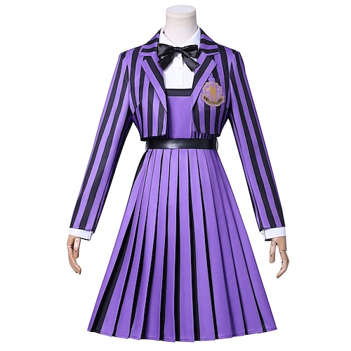 Gothic-Horror Dunkle Wissenschaft Kostüm Schuluniform Festkleidung Cosplay for Damen Erwachsene Halloween Karneval Leistung Party Kleid Image
