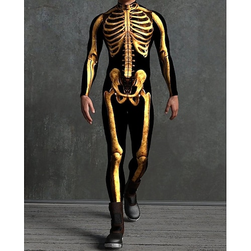 Gemusterte Zentai-Anzüge Cosplay Kostüm Bodysuit Drucken Karnevalskostüm Ganzkörperanzug Herren Damen Jungen Sexy Kostüm Halloween Kostüm für Leistung Party Maskerade Kinder Erwachsene Image