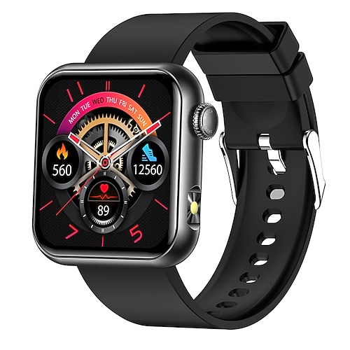 iMosi TK50 Smartwatch 1.72 Zoll Smartwatch Fitnessuhr Bluetooth Temperaturüberwachung Schrittzähler Anruferinnerung Kompatibel mit Android iOS Damen Herren Freisprechanrufe Wasserdicht Mediensteuerung Image