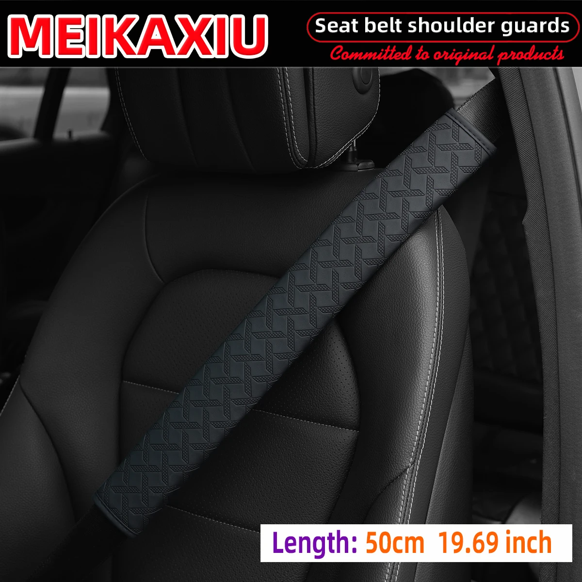 50 cm (19,69 Zoll) Auto-Schulterschutz, Sicherheitsgurt-Dekoration für Autozubehör – bequemes und stressabbauendes Produkt Image