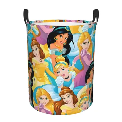 Elena Of Avalor Cartoon Laundry Basket Foldable Disney Princess Anime Kawaii Toy Clothes Hamper Storage Bin for Kids Nursery
