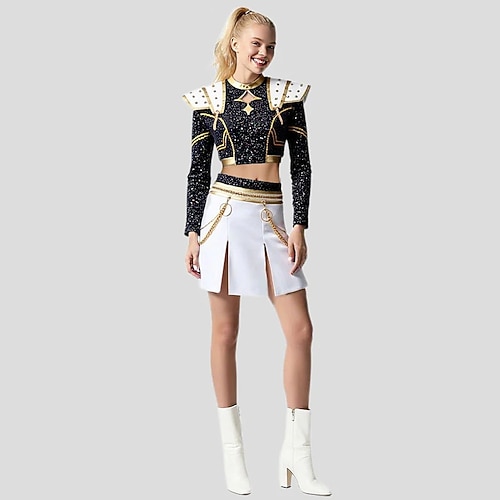 Von koreanischen Idolen inspiriert Popstar Kostüm Festkleidung Virtuelles Idol for Damen Erwachsene Halloween Karneval Leistung Comic-Konzert Anime Expo Image