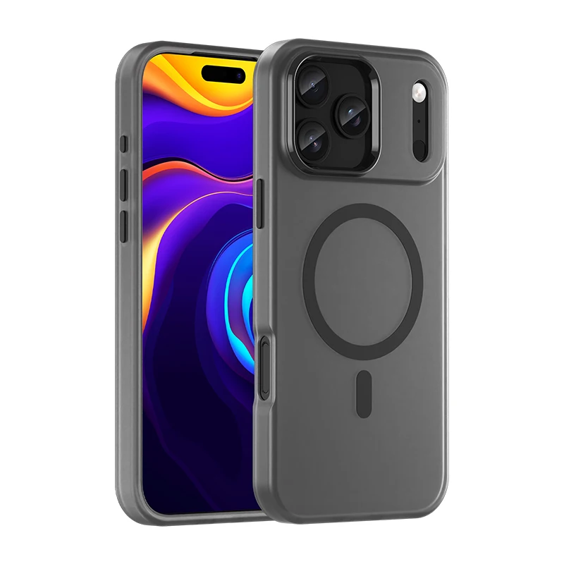 Neue Rüstung Stoßstange Stoßfest Telefon Fall Für iPhone 14 15 Plus Magnetische Telefon fall Für iPhone 16e 17 Air Pro max Image