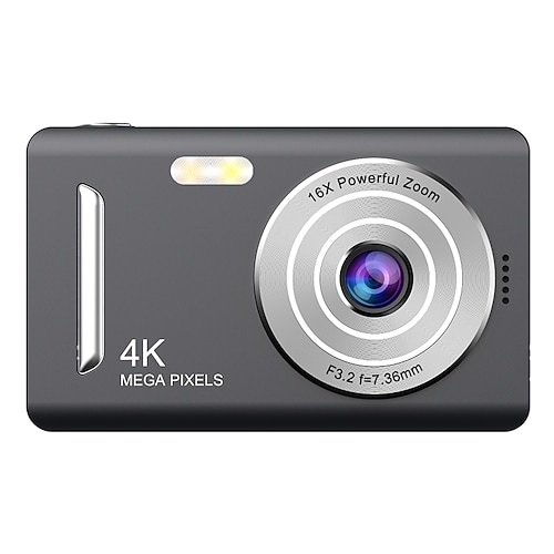 4K-Digitalkamera, 48 Megapixel, HD-Fotografie, Reise-Selfie-Kamera, 2,4-Zoll-Bildschirm, Anti-Shake, 16-facher Zoom, Studenten-Selfie-Minikamera