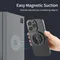 Double Magnetic Cell Phone Ring Holder For MagSafe iPhone 16 12 13 14 15 Series Removable Cell Phone Grip Kickstand
