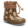 Gummistiefel BISGAARD "baby thermo rubber", Kinder, Gr. 23, braun (bär, braun), Gummi, Basic, Schuhe, Regenstiefel mit Wollfutter, Größenschablone zum Download