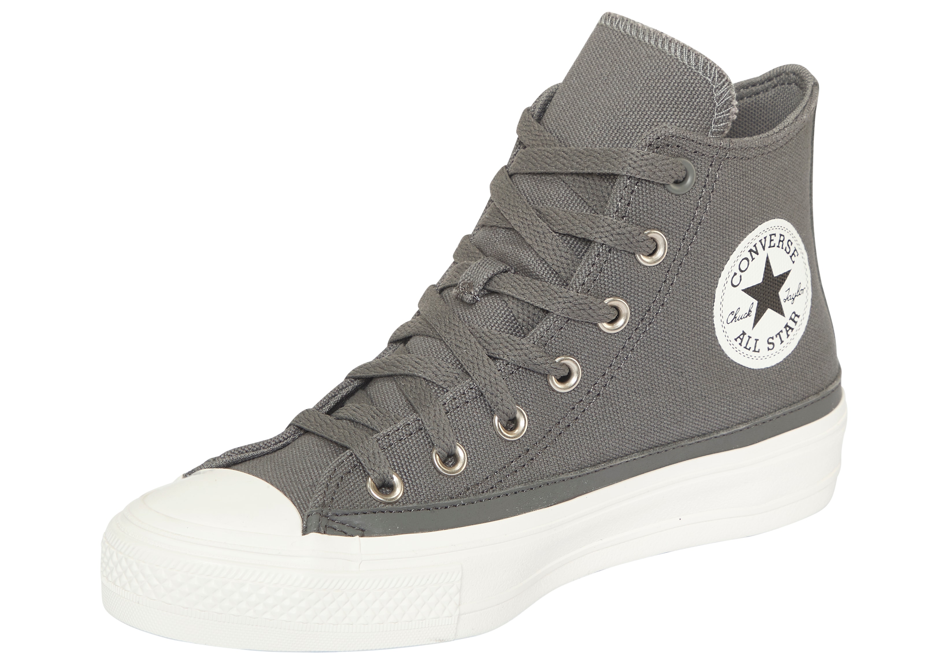 Sneaker CONVERSE "CHUCK TAYLOR ALL STAR WIDE", Gr. 43, sharkskin, vintage weiß, vintage weiß, Textil, Schuhe Image