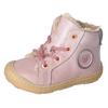 Lauflernschuh PEPINO BY RICOSTA "Georgie WMS: Normal", Kinder, Gr. 24, rosa (rosa, grau), Leder, casual, Schuhe, Winterschuh mit Weiten-Meßsystem, Größenschablone zum Download