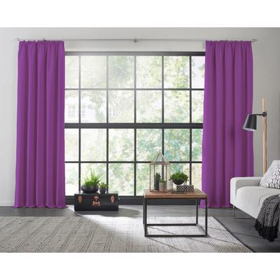 Vorhang WIRTH "Dim out", lila, B:142cm H:215cm, Polyester, Gardinen, nach Maß Image