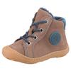 Lauflernschuh PEPINO BY RICOSTA "Georgie WMS: Normal", Kinder, Gr. 22, bunt (hellbraun, blau), Leder, casual, Schuhe, Winterschuh mit Weiten-Meßsystem, Größenschablone zum Download
