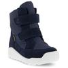 Snowboots ECCO "Winterstiefel URBAN MINI", Kinder, Gr. 28, blau (nachtblau), Veloursleder, Textil, sportlich, Schuhe, Winterboots, Klettstiefel, Winterstiefel mit Klettriemchen, GORE-TEX