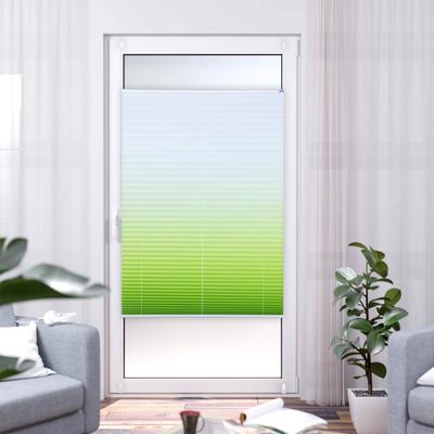 Plissee K-HOME "Farbverlauf Sunrise", grün (grün, weiß), B:70cm H:210cm, Plissees Image