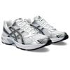 Sneaker ASICS SPORTSTYLE "GEL-1130", Gr. 39,5, weiß (weiß, pure silber), Synthetik, Leder, sportlich, Schuhe