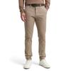 Chinohose TOM TAILOR, Herren, Gr. 32, Länge 34, beige braun zig zag structure, Obermaterial: 97% Baumwolle, 3% Elasthan, casual, slim fit lang, Hosen, mit dezenter Struktur