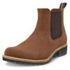 Chelseaboots ECCO "ELAINA", Damen, Gr. 37, braun (camelfarben), Veloursleder, casual, Schuhe, Schlupfboots, Herbstboots, Stiefelette mit Stretcheinsätze
