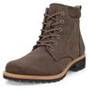 Schnürboots ECCO "ELAINA", Damen, Gr. 41, braun, Veloursleder, klassisch, Schuhe, Schnürstiefelette, Boots mit Profilsohle