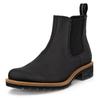 Chelseaboots ECCO "ELAINA", Damen, Gr. 36, schwarz, Leder, casual, Schuhe, Schlupfboots, Herbstboots, Stiefelette mit Stretcheinsätze