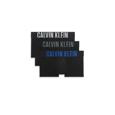 Trunk "LOW RISE TRUNK 3PK", Herren, Gr. M (50), schwarz, Jersey, Obermaterial: 88% Polyester, 12% Elasthan, CALVIN KLEIN UNDERWEAR, körpernah, Unterhosen, mit Logobund Image