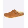 Hausschuh MUBB, Damen, Gr. 41, braun (cognac), Leder, Lammfell, Basic, Schuhe