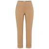 3/4-Hose STEHMANN "Igor", Damen, Gr. 46, N-Gr, braun (camel), Web, Obermaterial: 72% Viskose, 25% Polyamid, 3% Elasthan, casual, figurbetont 3/4-Länge, Hosen, in Größen 32 bis 52, aus Viskose mit Stretch