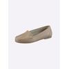 Slipper HEINE, Damen, Gr. 38, braun (camel), Leder, Rindsleder, Glattleder, modisch, Schuhe