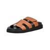 Pantolette PAVEMENT "Pavement Pantoletten Leder", Damen, Gr. 38, schwarz (schwarz, braun), Leder, casual, Schuhe